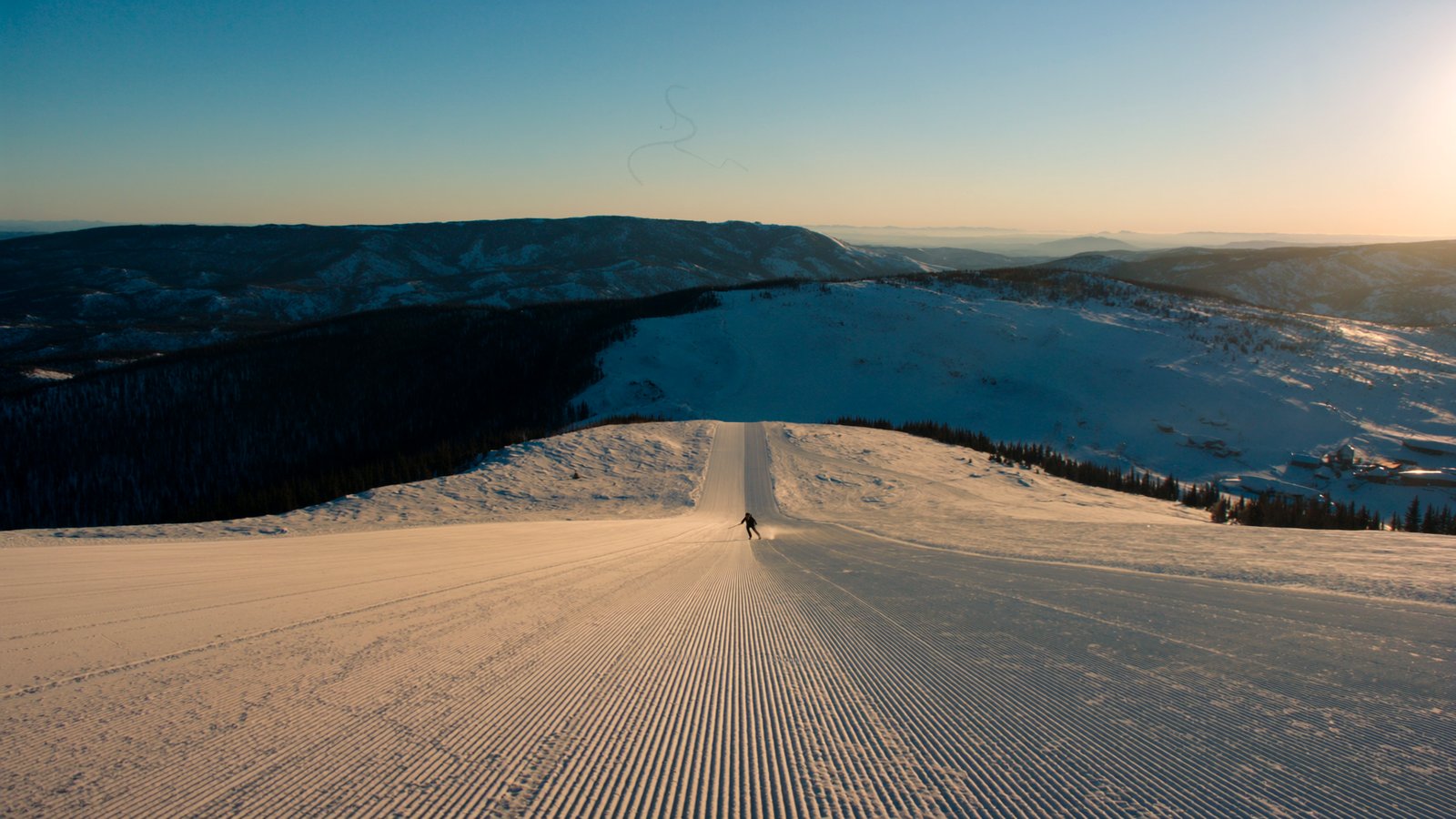 Immaculate groomed runs at Beaver Creek