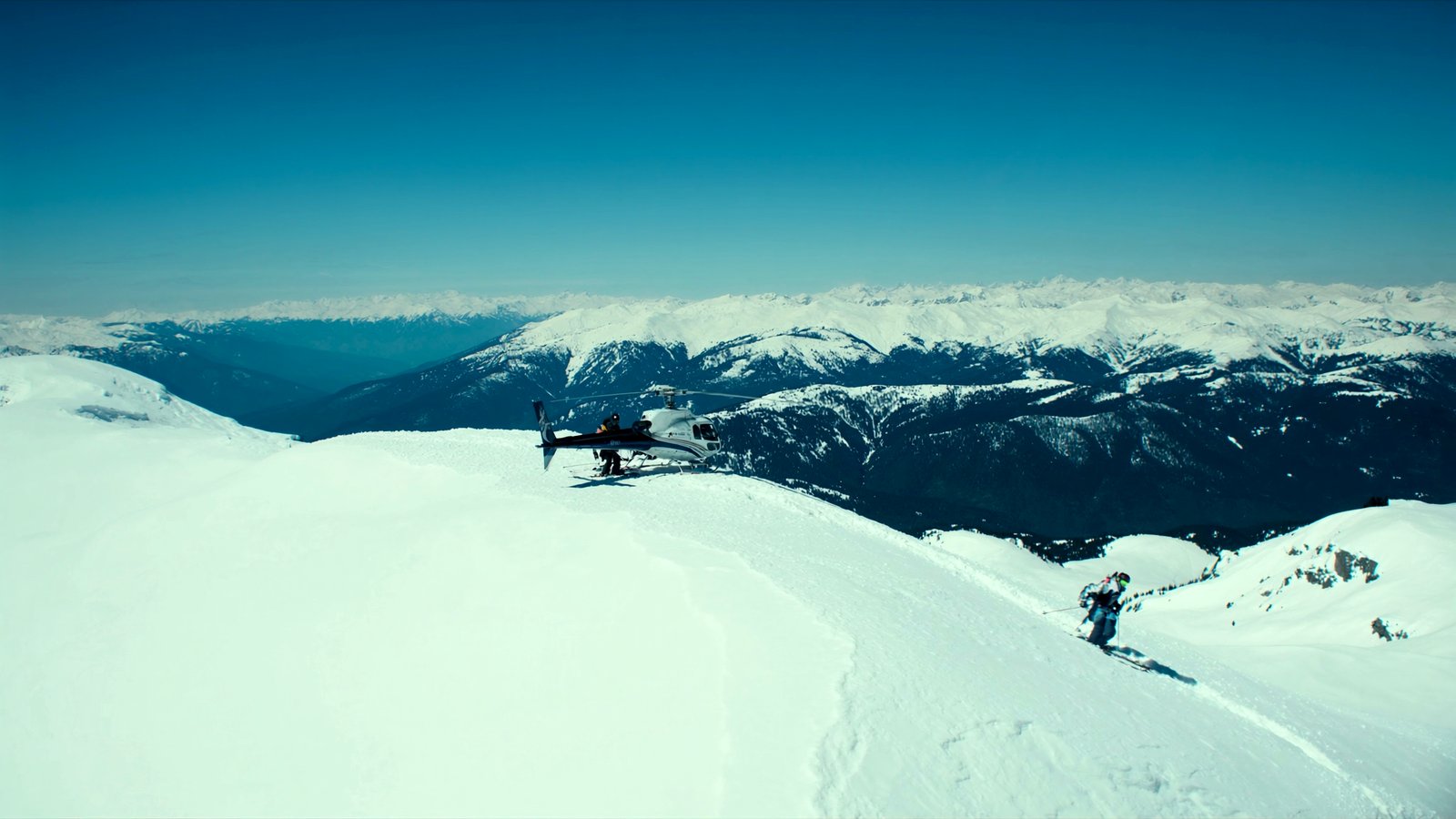 Heli-skiing in the British Columbia backcountry