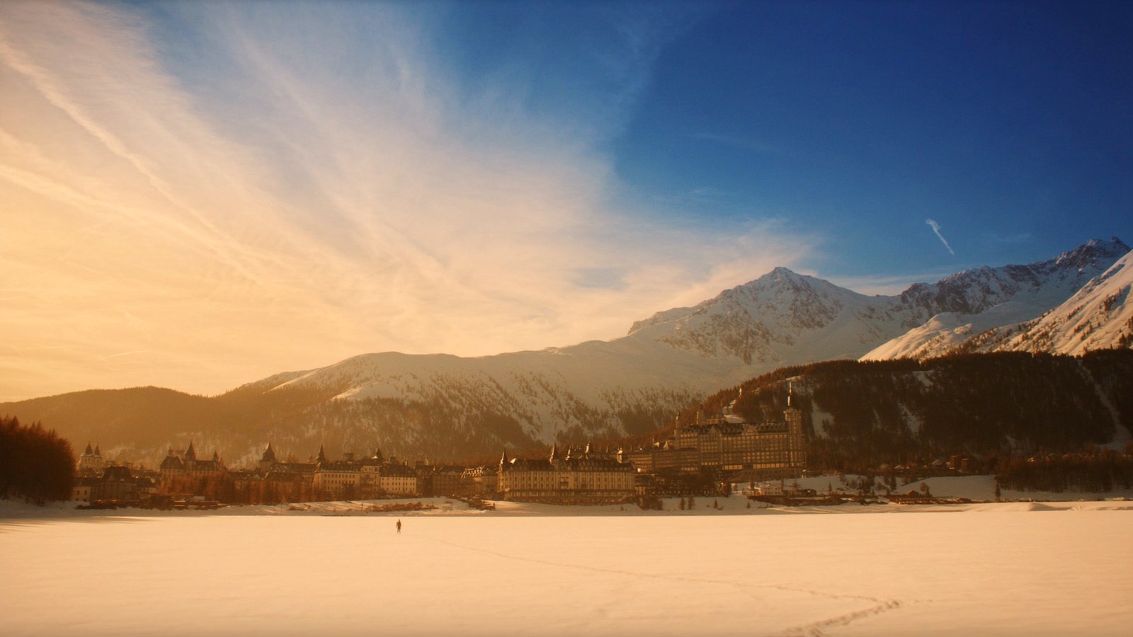 St. Moritz at golden hour