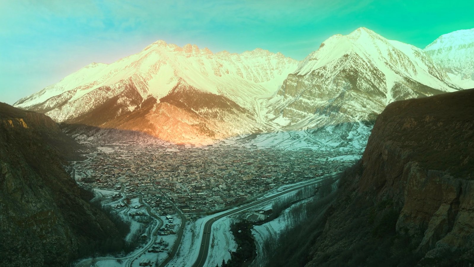 Telluride at golden hour