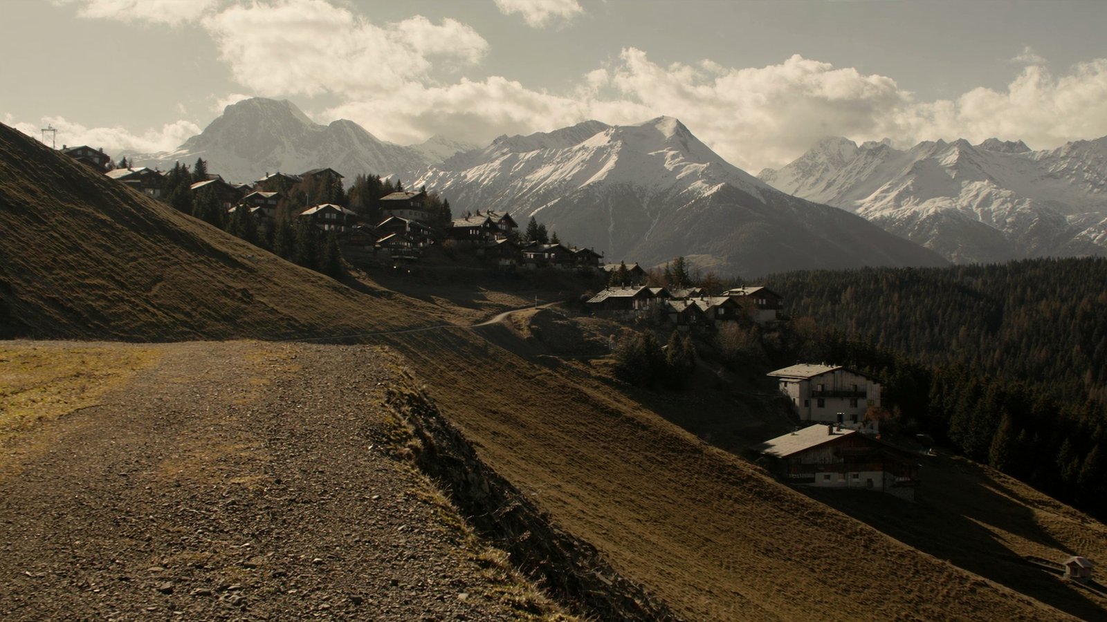 Verbier at golden hour