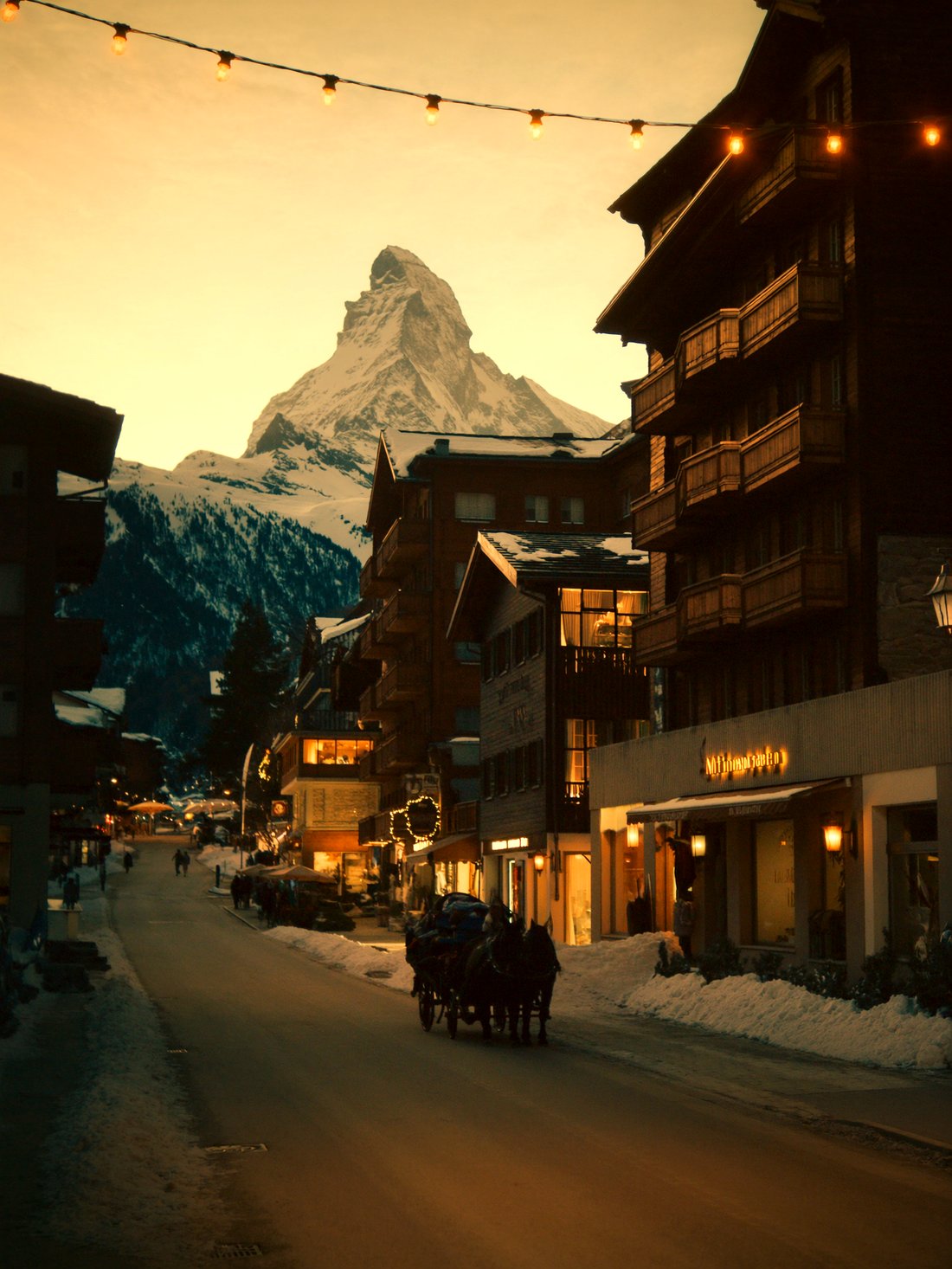 The car-free village of Zermatt